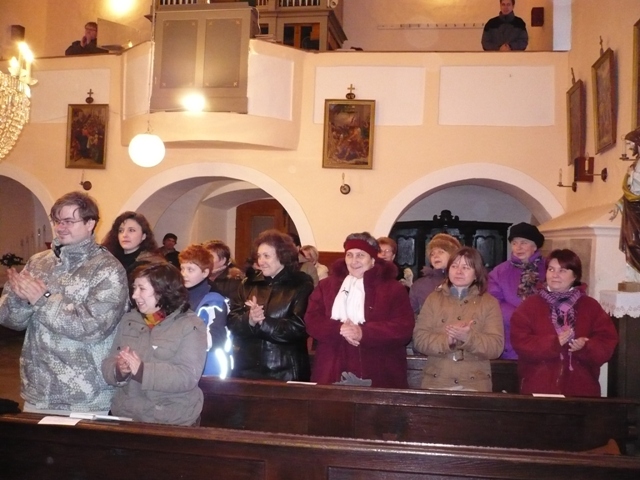 Bohdaneč, vánoční koncert 2009 a potlesk